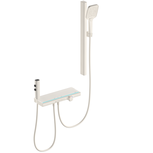 Ensemble de douche thermostatique WasserKraft numérique Blanc